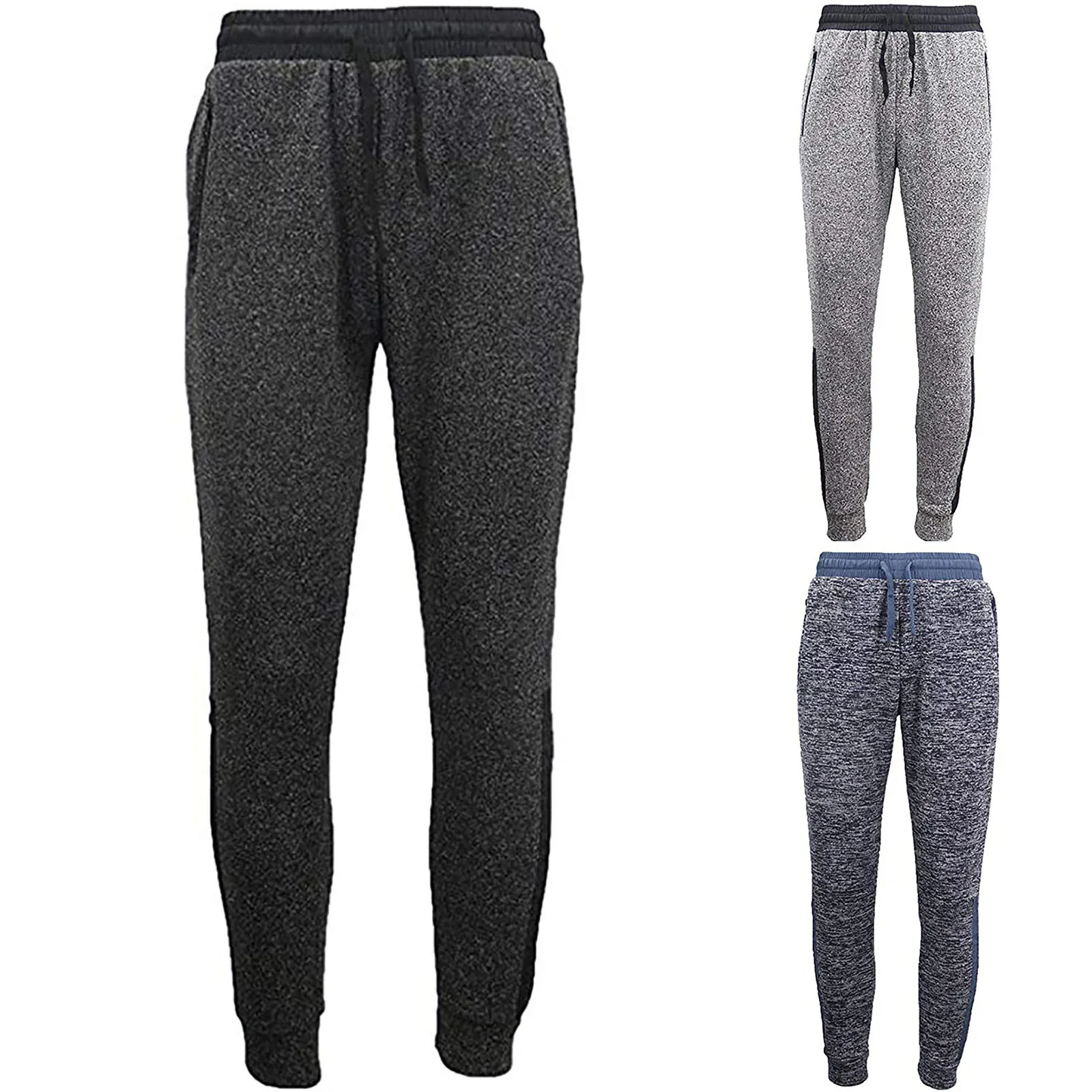 

Мужские джоггеры, брюки для спортзала, Спортивные Повседневные спортивные штаны, тренировочные брюки с манжетами на подоле, с карманами на ...