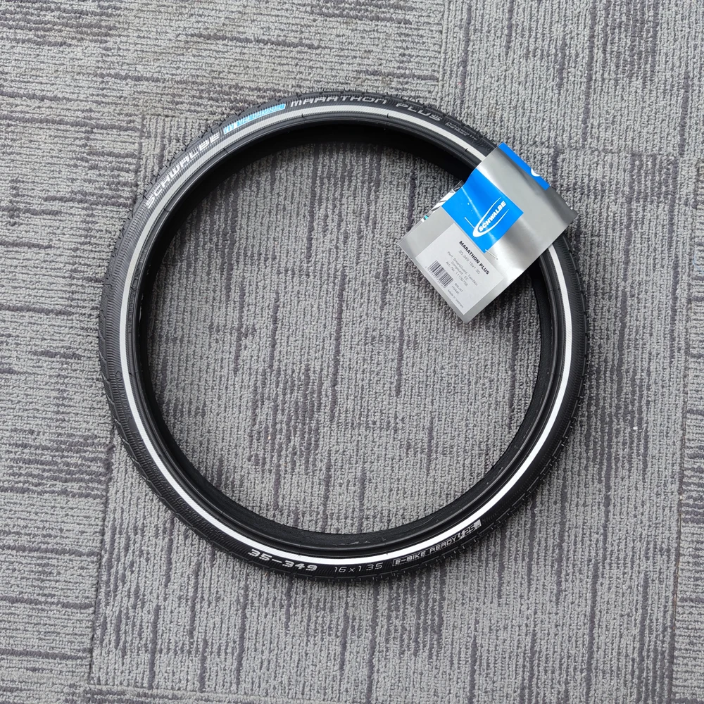 Schwalbe 16 inch MARATHON PLUS Bicycle Tire 35-349 16*1.35 Road Bike Anti-puncture Tire for Small Wheel Bicycle Tire Parts