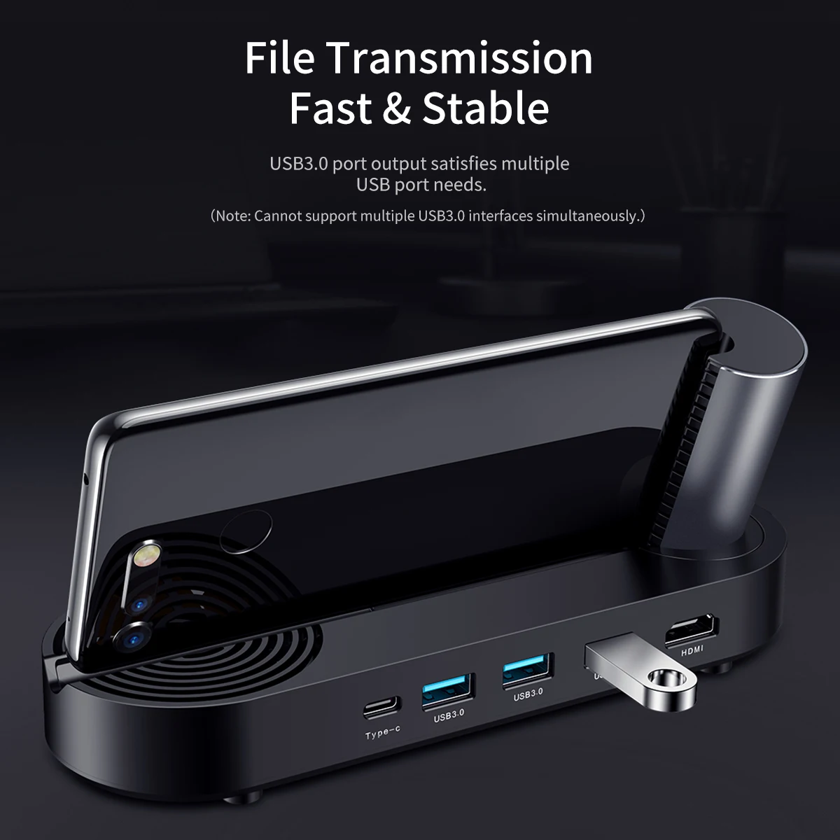 Multifunction Type C HUB Docking Station HDMI 4K Hub USB3.0 Expansion Base PD Power Adapter For Samsung S20 Huawei P40 P30 pro | Мобильные
