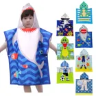 Мультяшное детское полотенце для душа с капюшоном пляжное полотенце для бассейна Абсорбирующая банная накидка с принтом динозавра плащ