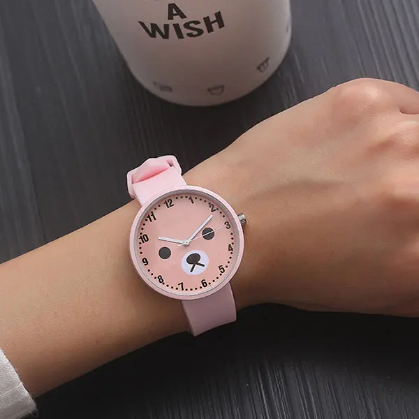 Новые силиконовые модные детские часы для студентов наручные девочек брендовые кварцевые подарок|Детские