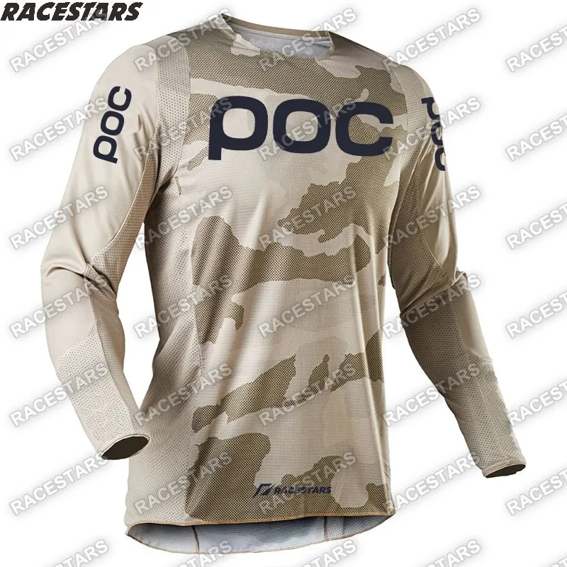 

POC Men's Motorcycle downhill Jersey Off Road Bicycle Wear Cycling Shirt Motocross Long Sleeves MTB MX DH Bike motocross jersey