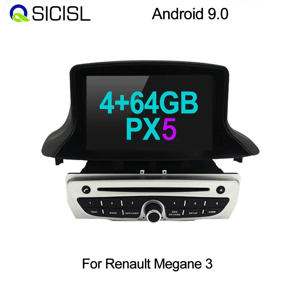 PX6 4+64GB Андройд 9 0 Магнитола для рено меган 3 / Fluence 2009 2015 автомагнитола dvd gps плеер