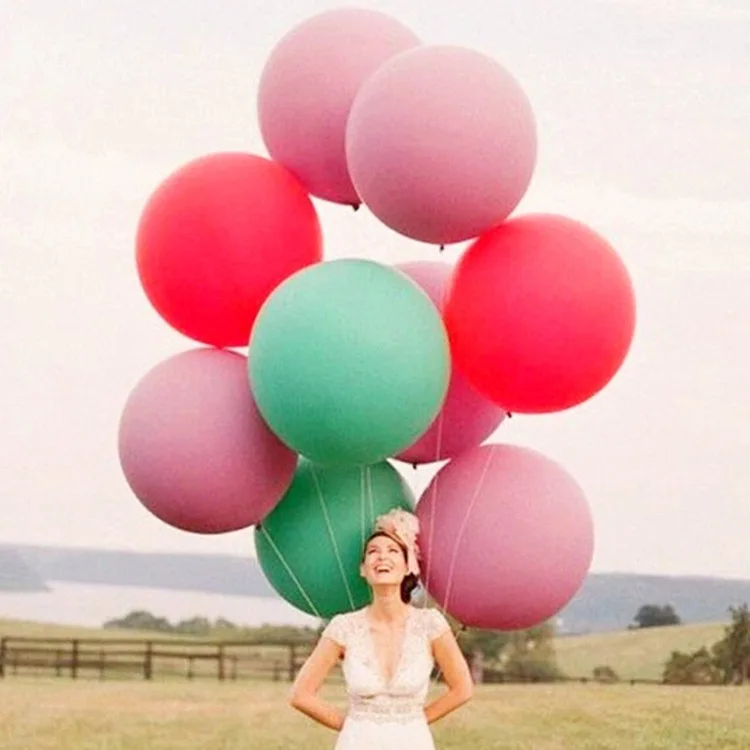 1pcs 36 inch 2.5g colorful large latex inflatable helium balloons fly giant balloon birthday party wedding balloon Decoration