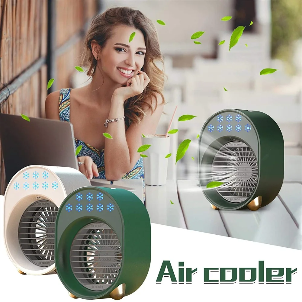

Portable Air Cooler mini USB Fan Air Conditioner Humidifier for Home Office Room Desktop Air Cooling Conditioning Purifier