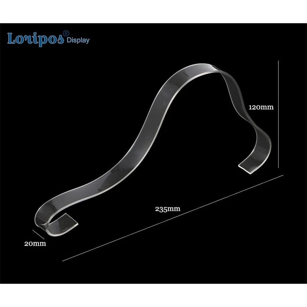 Новая стильная полка для показа обуви прозрачная наполнитель Полоска акриловая
