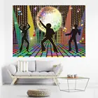 Фон для дискотеки и вечеринки блестящие диско-огни шар 70s 80s 90s сумасшедший день рождения танцевальная вечевечерние баннер неоновый декор Фотография фон