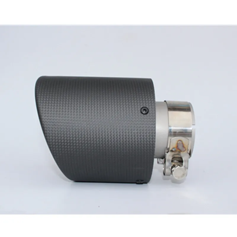 Новейший стиль нержавеющая сталь + углеродное волокно универсальная выхлопная