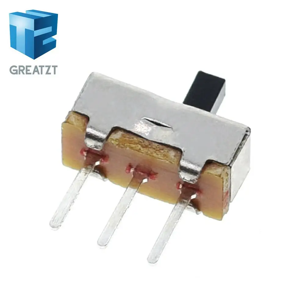 10 шт. прерыватель ВКЛ-ВЫКЛ мини ползунковый Переключатель SS12D00 SS12D00G3 3pin 1P2T 2