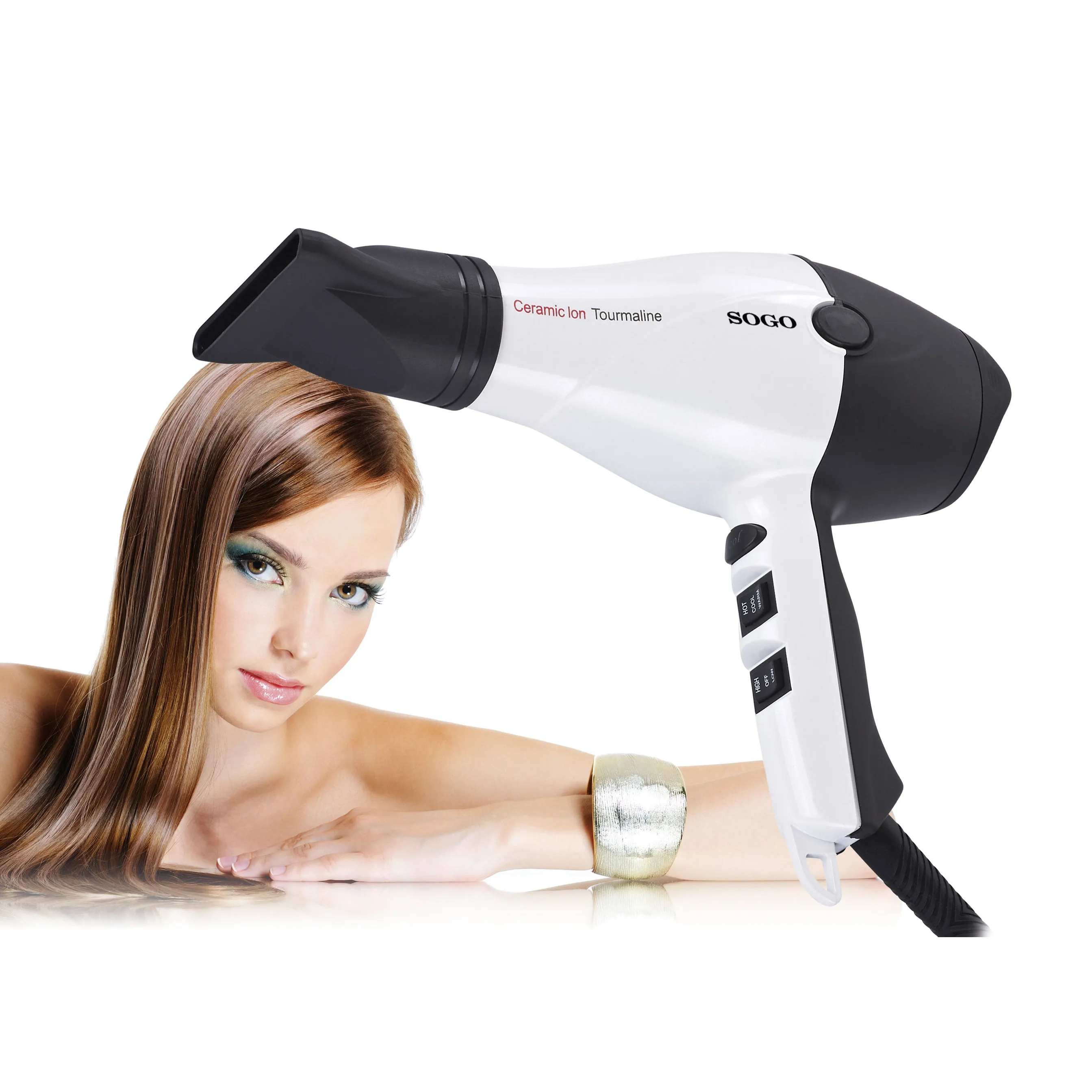 Hair dryer PROF. -Ion + TOURMALINE-AC MOTOR-2200W