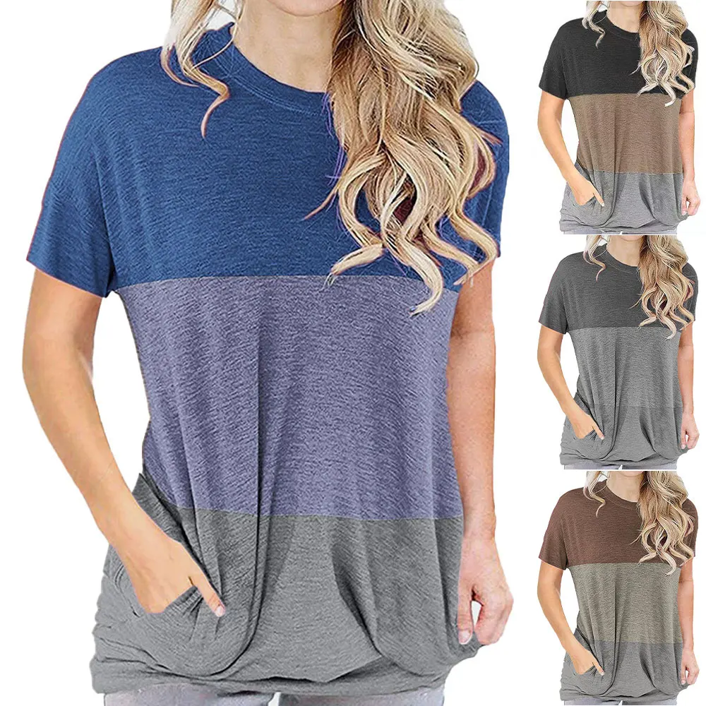 

Новое летнее платье размера плюс, футболка в мозаичном стиле с короткими рукавами "летучая мышь" повседневная одежда с О-образным вырезом то...