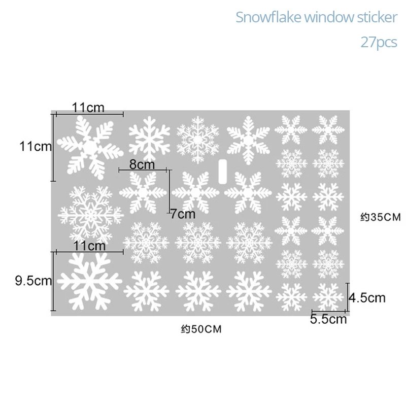 27pcs Snowflake 4/30 шт. белый Пластик поддельные Снежинка Подвески для рождественской вечеринки Подвески год Рождественская елка украшения вечерние украшения для носа - Цвет: 27pcs Snowflake