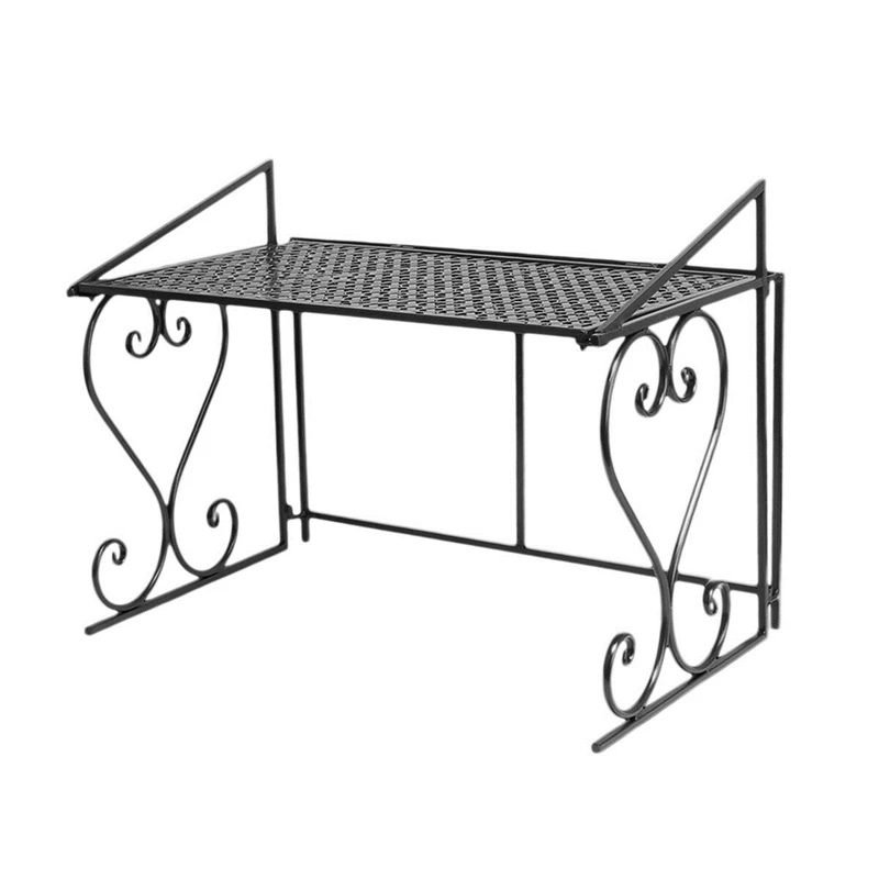 

Home Microwave Oven Rack Kitchen Shelf Organizer Stainless Steel Kitchen Storage Rack Over the Oven Shelf Kitchen Tool Organizer