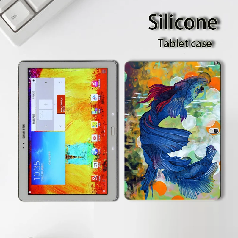 Окрашенные планшеты чехол для samsung Galaxy Tab S3 9 7 S2 8 0 Примечание 10 1 2014 GT P600 P601 T825 T820 T715C