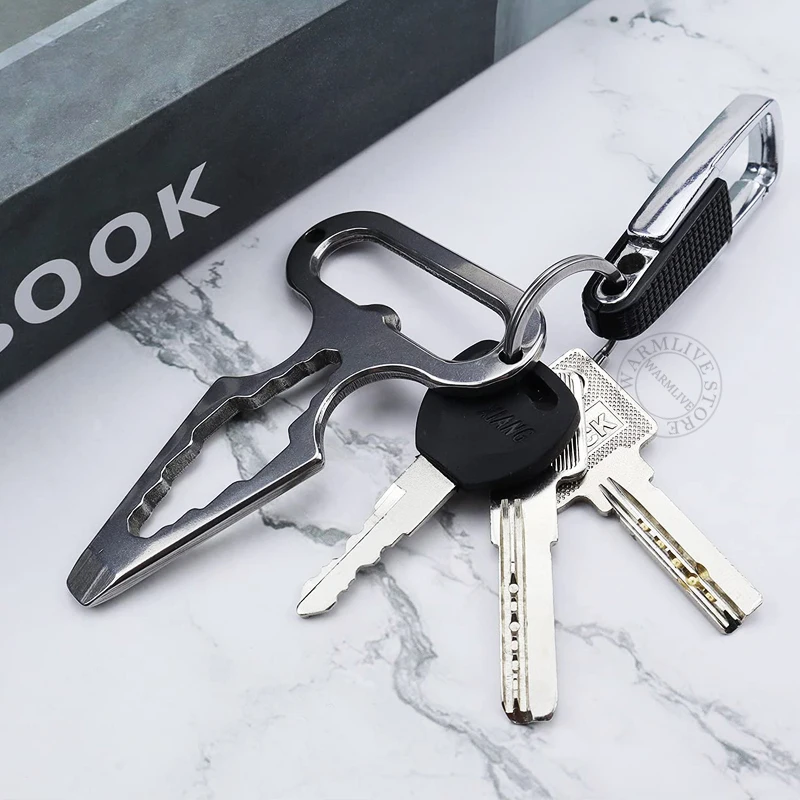 

Multipurpose Bottle Opener Screwdriver Keychain Self Defense Stinger EDC Tools Key Ring Outdoor Camping Survival Supplies