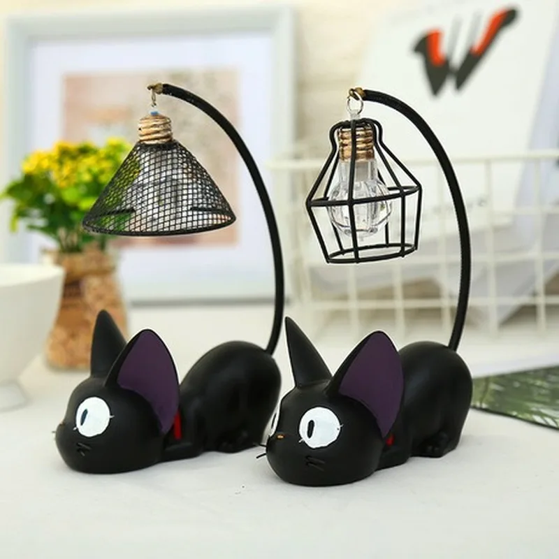 

Creative Resin Craft Magic Desk Lamp Gigi Cat Nightlight Presents Decor Home Ornament for Boys Girls Table Lights Lamparas MJ928