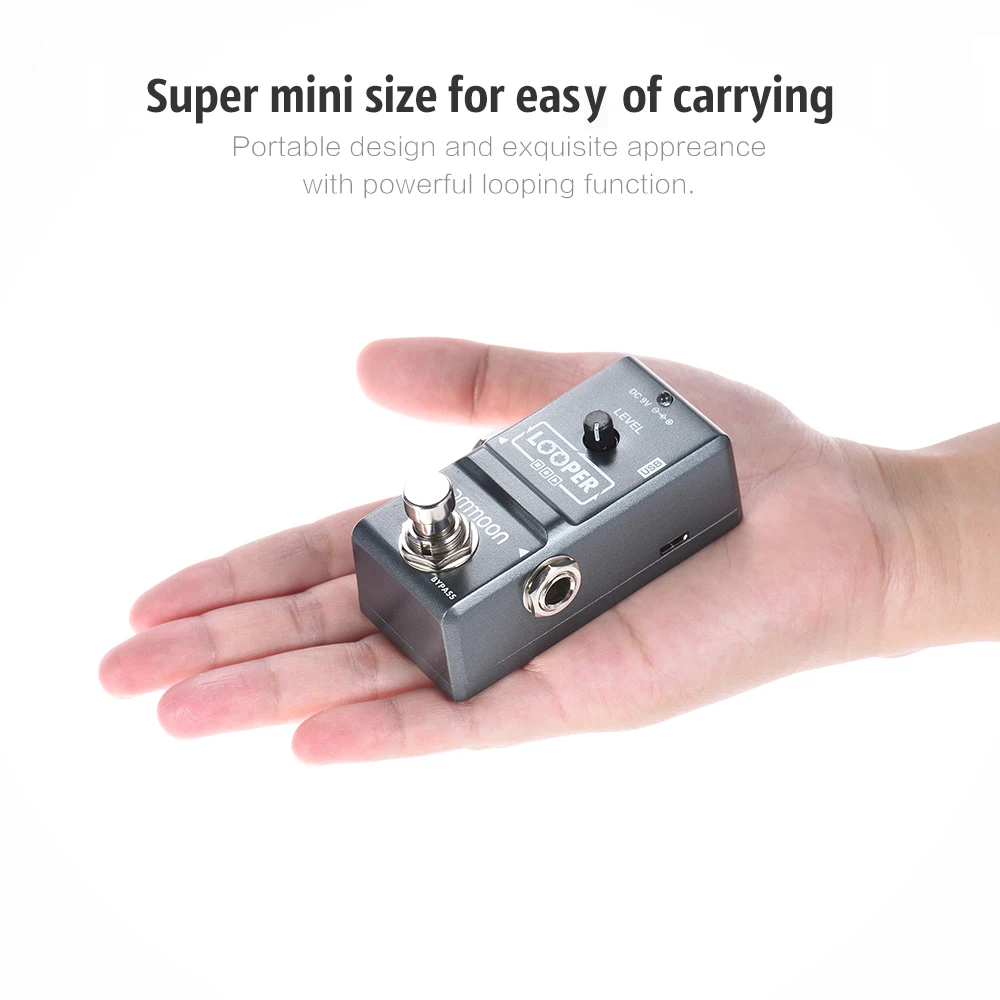 ammoon ap 09 looper gitarre pedal nano serie schleife elektrische gitarre effekt pedal true bypass unbegrenzte overdubs gitarre zubehör free glob