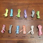 Двусторонняя Светоотражающая парусиновая обувь Предупреждение баскетбола, шнурки для обуви унисекс, 1 пара