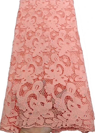 Hot Selling African French Water Soluble Guipure Lace Fabric High Quality Nigerian Cord For Wedding ETB84 | Дом и сад