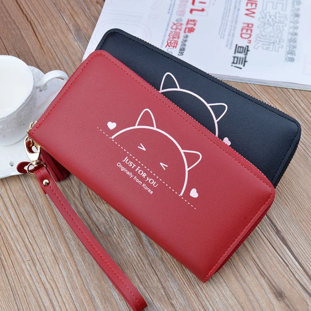 Fashion Letter Women Wallet Wrist Handle Phone Case Long Money Pocket Ptgirl Girl Pouch Handbag Women's Purse Card Holders 2020 | Багаж и