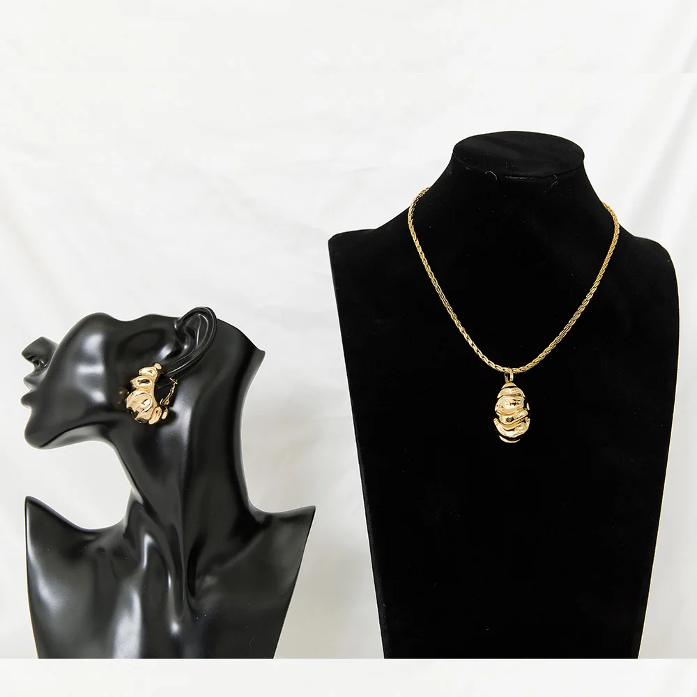 Петли оболочки ожерелье и серьги для женщин большой но светильник новый дизайн