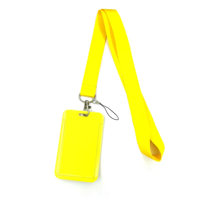 

Yellow Color Key lanyard Car KeyChain ID Card Pass Gym Mobile Phone Badge Kids Key Ring Holder Jewelry Decorations