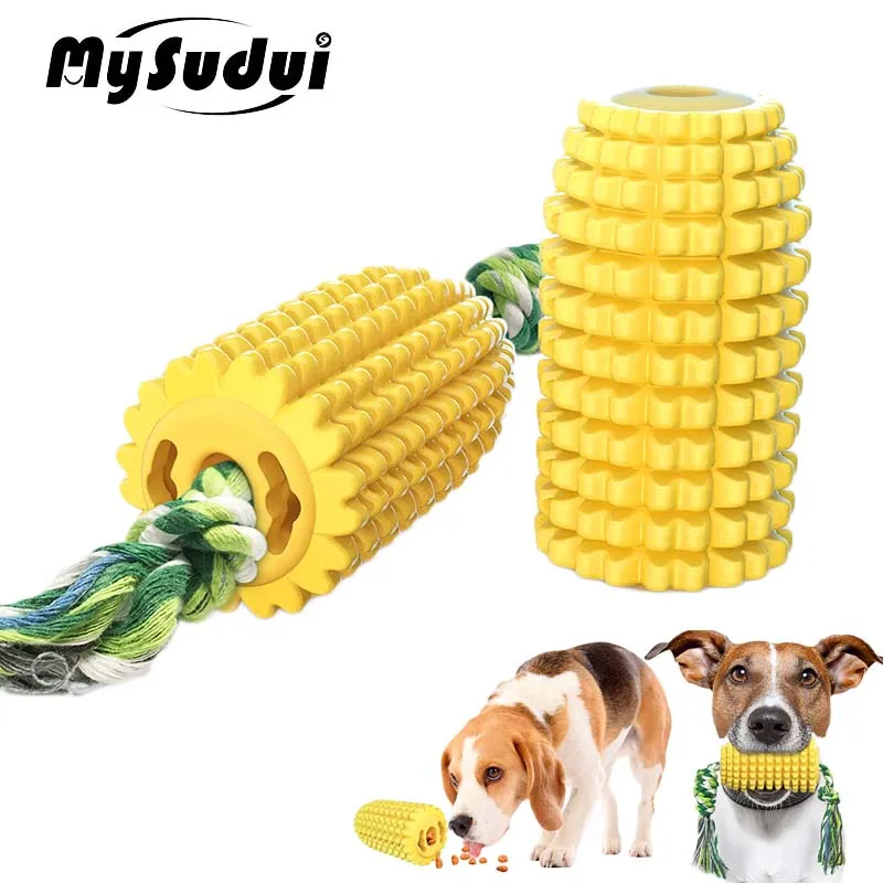 

Multifunction Pet Molar Bite Toy Teeth Cleaning Toothbrush Dog Toys Rope Chew Interactive Food Dispensing For Small Large Dogs