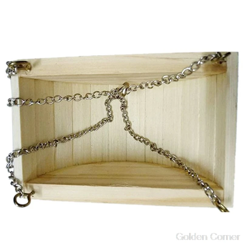 Подставка для качели из натурального дерева домик игрушка хомяка крысы мыши