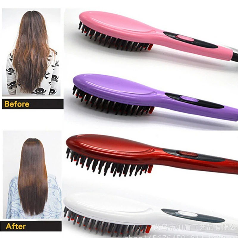 Расческа для волос выпрямитель электрическая расческа волос|Утюжки выпрямления|