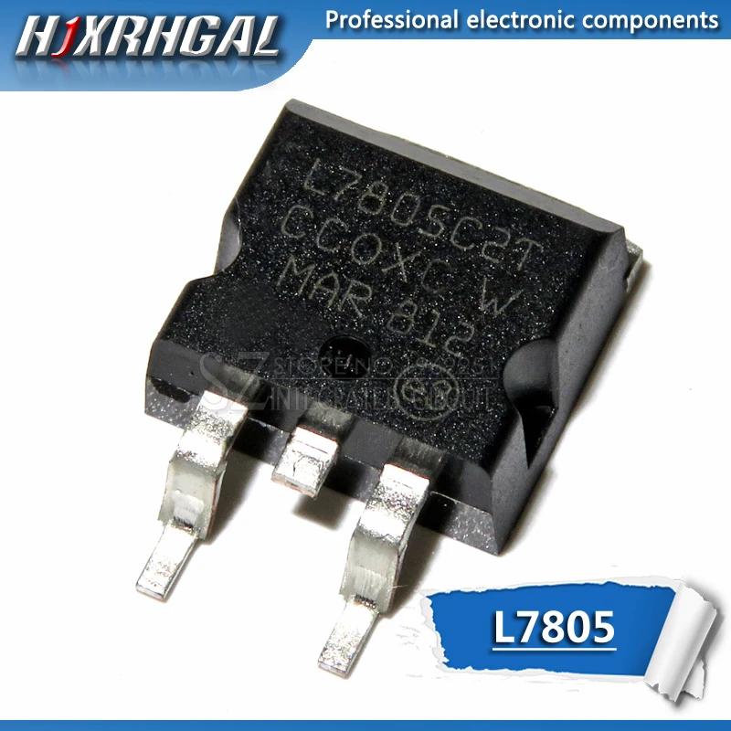 Бесплатная доставка 1 шт./лот 7805 SMD трехклеммный регулятор L7805 TO-263 новый