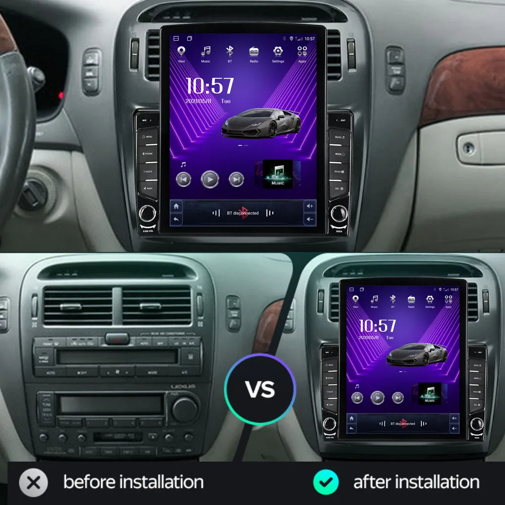Runningnav для Lexus LS430 LS 430 2000 2001 2002 2003-2006 Tesla Тип Android автомобильное радио мультимедийный