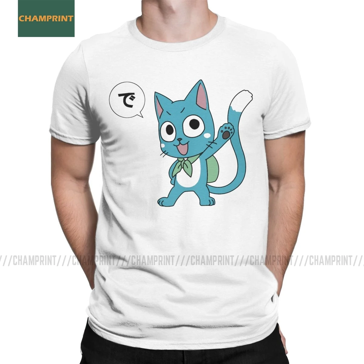 Мужские Happy Fairy Tail футболка серый Fullbuster Люси хартфилия Эрза аниме хлопковые топы с