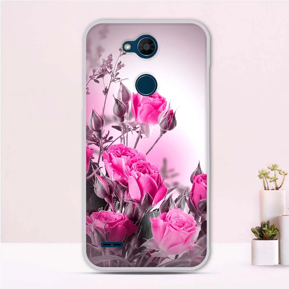 Чехол из ТПУ для LG Xpower 3 силиконовый прозрачный Футляр чехол с рисунком задняя