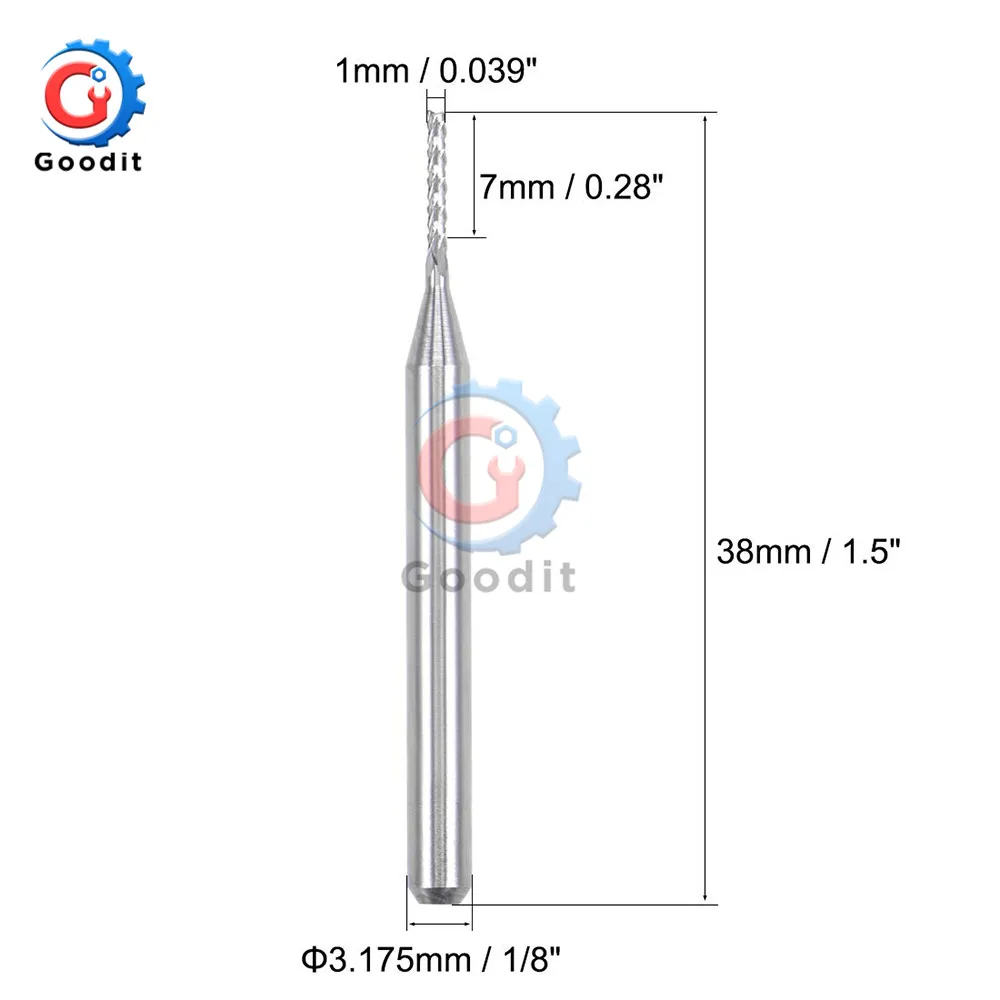 Сверло из вольфрамовой стали для печатной платы 0 5 мм/0 8 мм/1 2 мм/2 мм | Инструменты