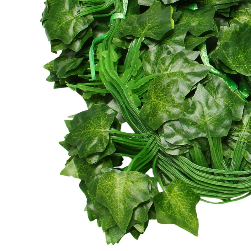 12 Packs of Artificial Ivy Leaf Plant Vine Hanging Wreath Fake Bougainvillea Home Garden Office Wall Decoration Green | Игрушки и хобби