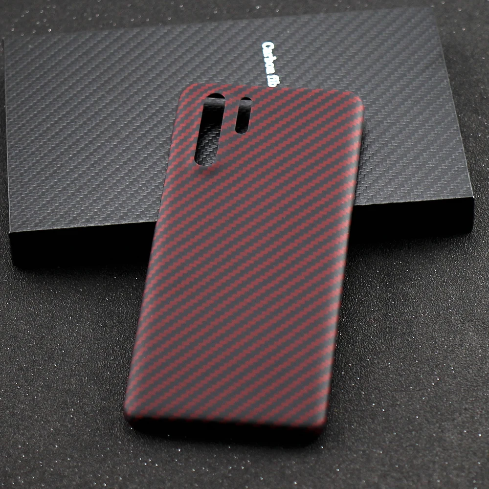 

Aramid Fiber Phone Case Shock-Absorbing for Huawei P30 Pro Minimalist Protective Shell Cover Ultra Thin Carbon Fiber Cases