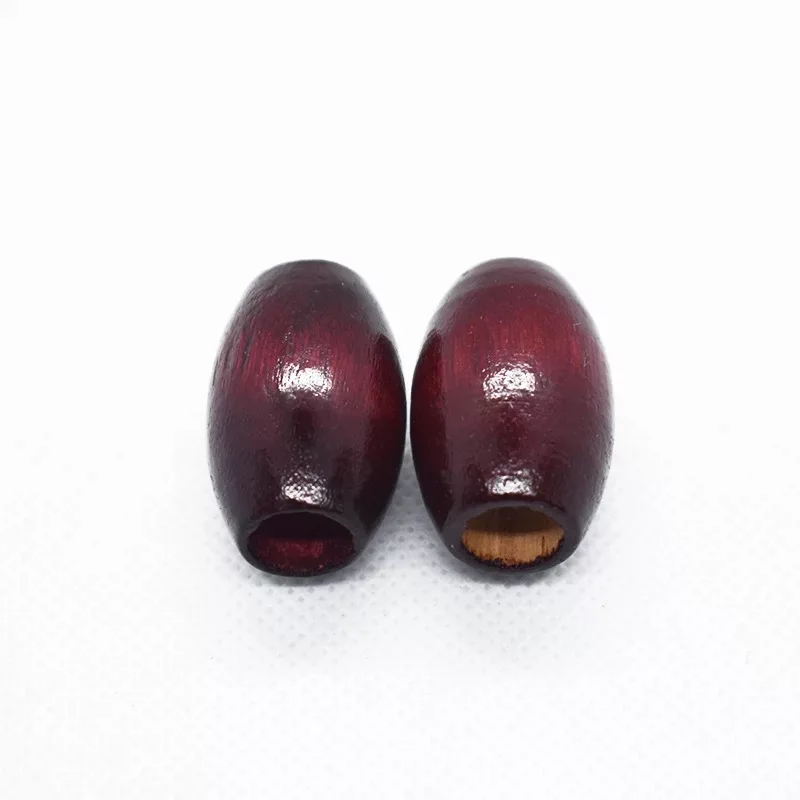 Деревянные бусины 30*20 мм овальные деревянные подвески лакированные поделки