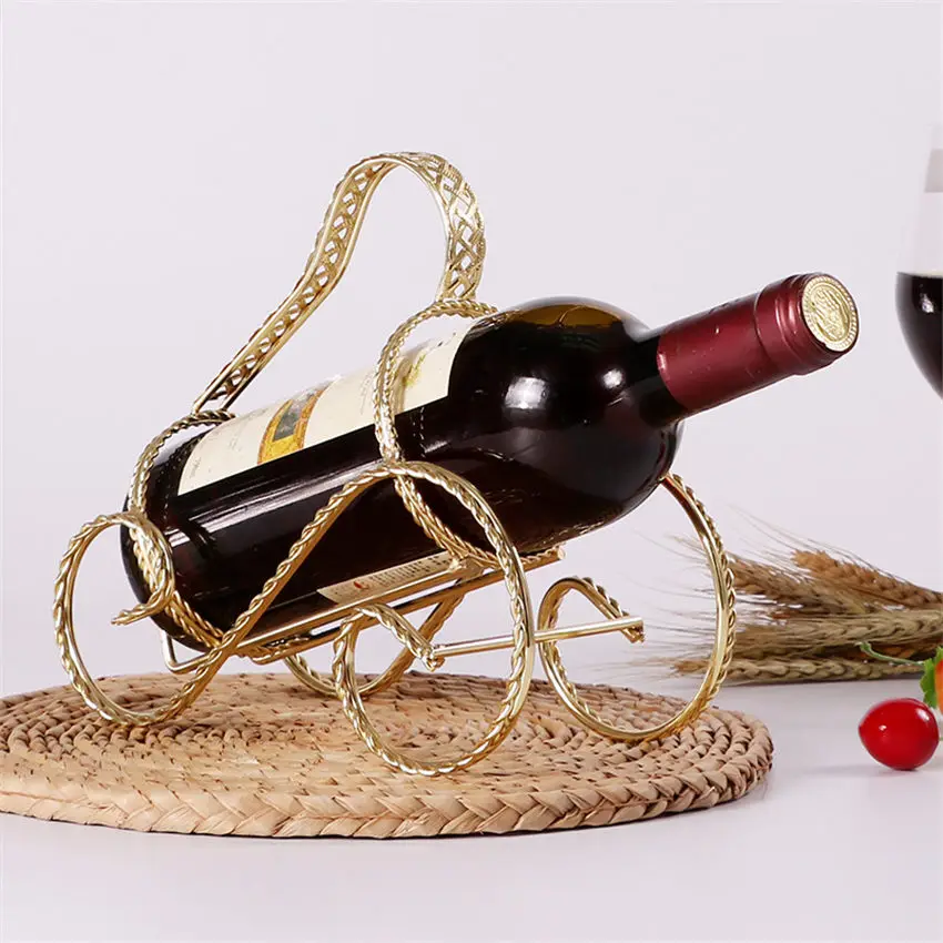 Металлическая Винная стойка подставка держатель для бутылок хранения свадебной