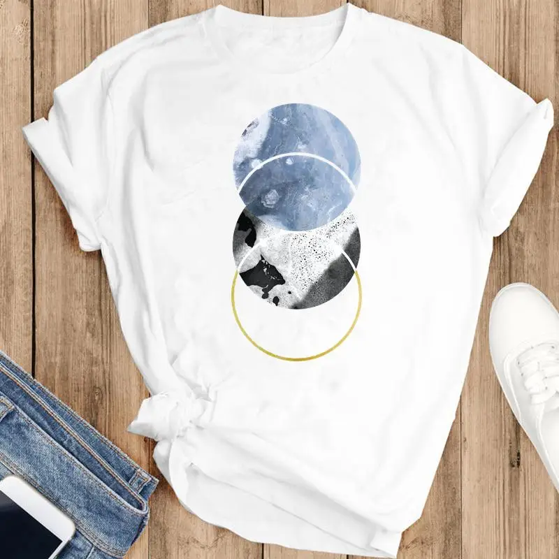 

Women Sweet Cartoon Feather Vintage Style Clothing Fashion Summer Lovely Clothes Print Short Sleeve Tops Tees Tshirt T-Shirt