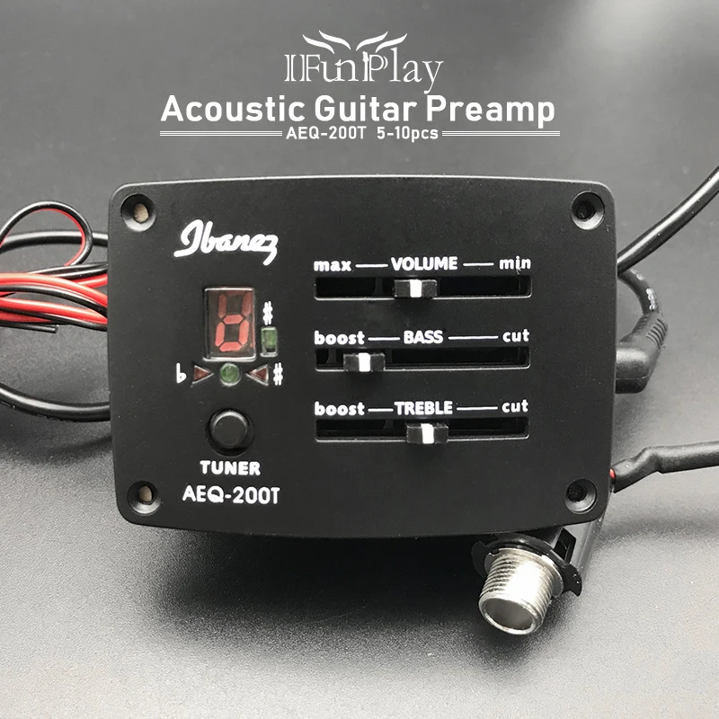 5/10 шт./набор 3 акустической гитары предусилитель AEQ 200T Guitarra эквалайзер