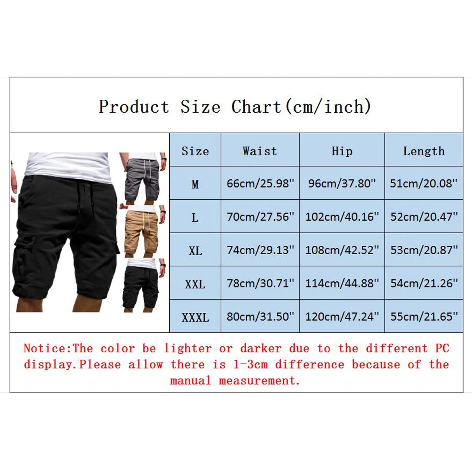 

Men's Casual Shorts Run Jogging Sports Fitness Bodybuilding Sweatpants Workout Training Drawsting Knee Length Short Pants p4