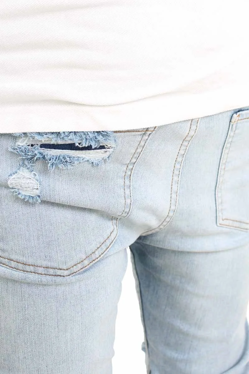 Новинка лета 2017 модные мужские джинсы с высокой уличной посадкой светильник