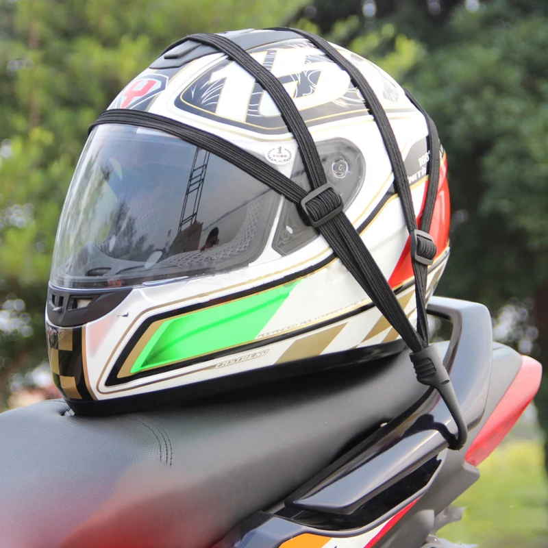 

Ремни для мотоциклетного шлема, аксессуары для мотоциклов, крючки, фиксированная эластичная Пряжка, Высокопрочная сетка для багажа