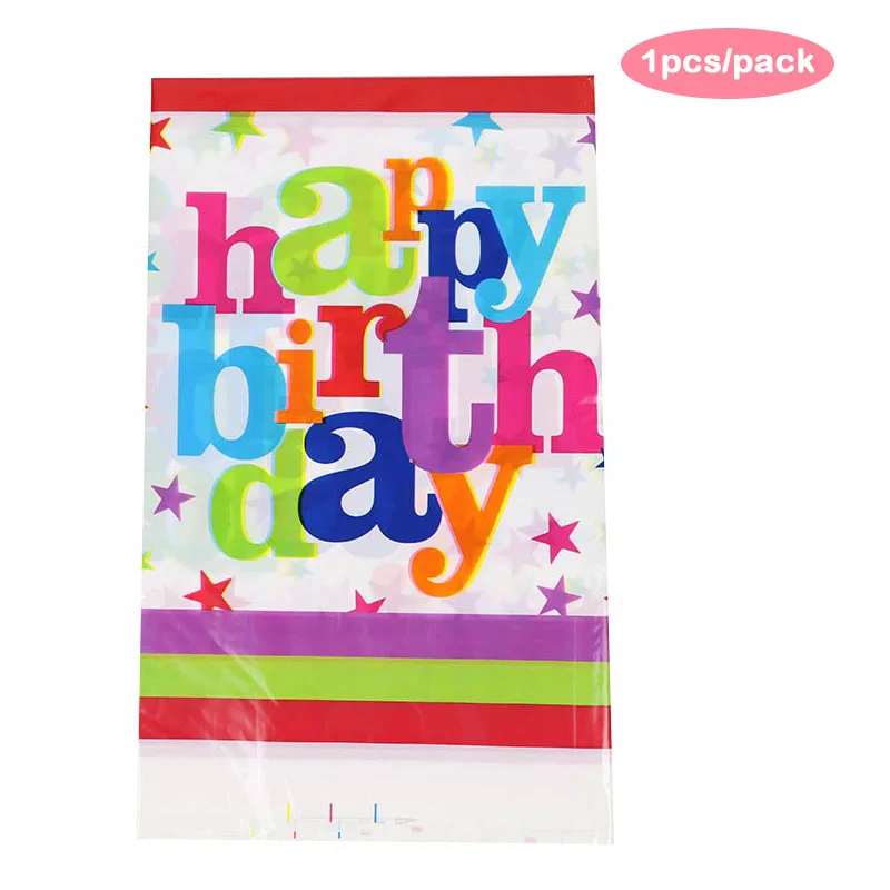 LINVIERLOVE счастливый день рождения тема красочные Lettle для детей одноразовая посуда