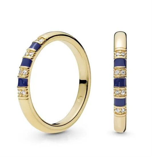 

Original 925 Sterling Silver pan Ring Shine Exotic Stones & StriPes Ring For Women Wedding Party Gift Fine Jewelry