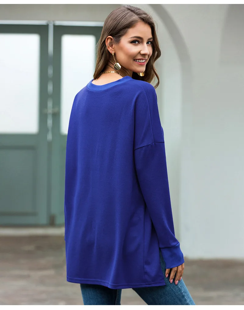 

New Autumn Women O-Neck Solid Color Slim T-Shirt Fashion Casual Long Sleeve Tops Female Cotton White T-Shirt Pullover Tees 2020