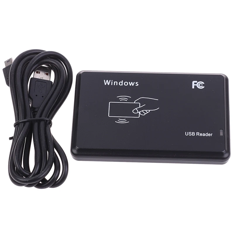 

HOT SALE RFID Reader USB Port EM4100 TK4100 125khz ID Contactless Sensitivity Smart Card Support Window System/Linux