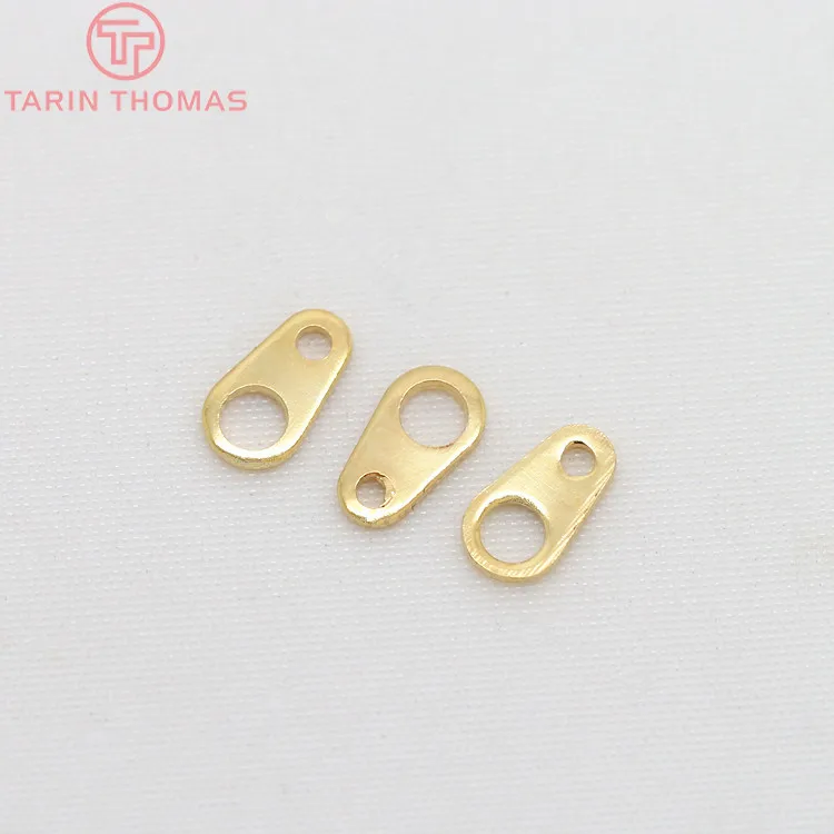 Латунные Пружинные круглые застежки с покрытием 24 каратным золотом 4 шт. 6 Х9 мм