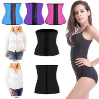 women waist cinchers ladies corset shaper band body building front buckle three breasted dropship support