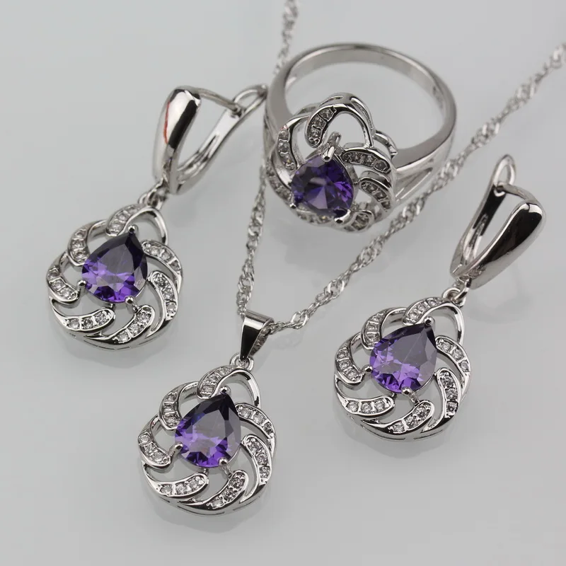 Комплект из колье серёг браслета и кольца | Украшения аксессуары